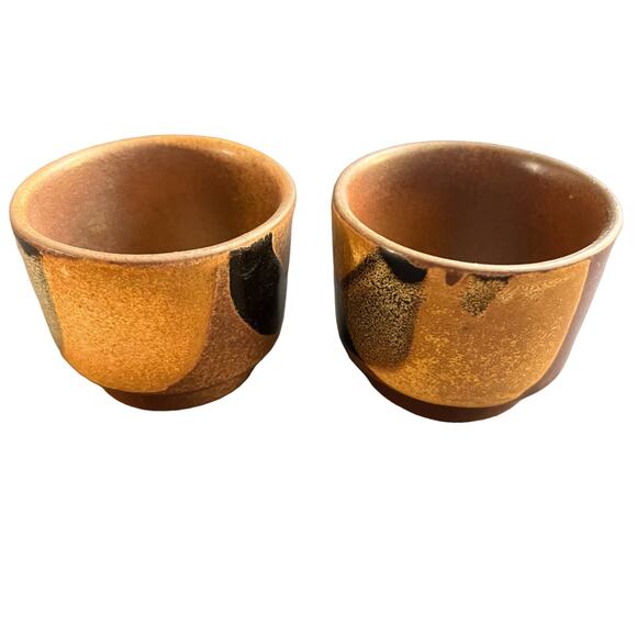 2 Vintage Pottery Craft USA Handcrafted Stoneware Cups - Picture 3 of 9